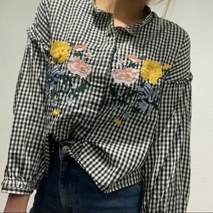 Plaid button up shirt